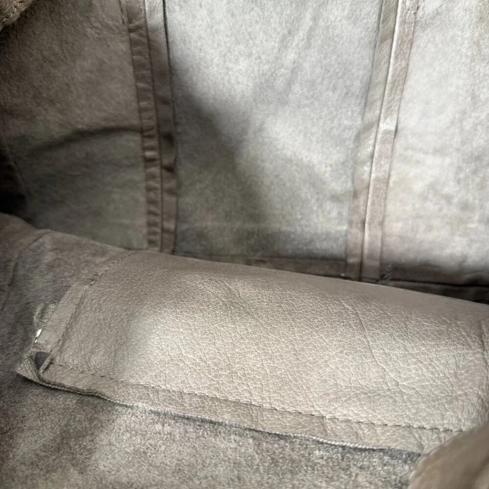 Day & Mood Hobo Gray Bag 100% Leather Two Handle